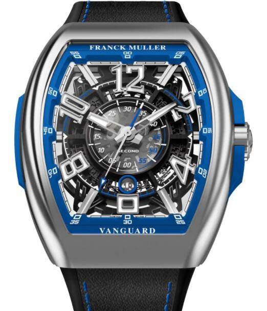 Franck Muller Vanguard Racing Skeleton V 45 SC DT SQT RCG (BL) AC Replica Watch